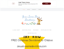 Tablet Screenshot of jesuslovesmedevotions.com